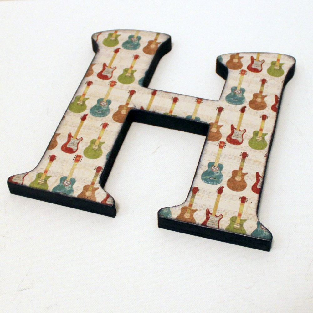 Custom Names Words Decoupaged Wood Letters on Luulla